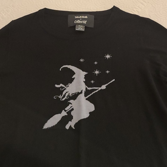 Modcloth Halloween Witch Sweater 